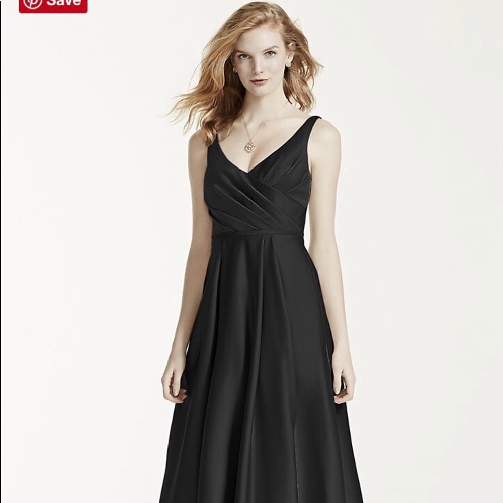 David’s Bridal Black Gown With Pockets